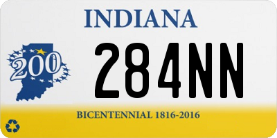 IN license plate 284NN