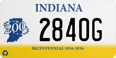 IN license plate 284OG