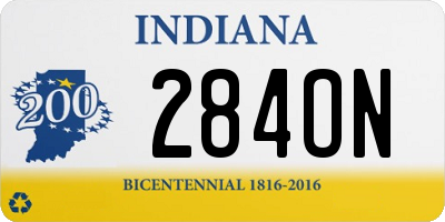 IN license plate 284ON