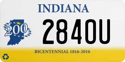 IN license plate 284OU