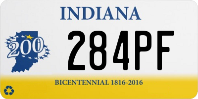 IN license plate 284PF