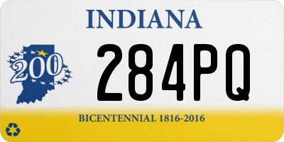 IN license plate 284PQ