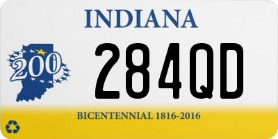 IN license plate 284QD