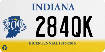 IN license plate 284QK