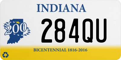 IN license plate 284QU