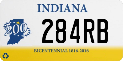 IN license plate 284RB