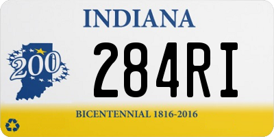 IN license plate 284RI