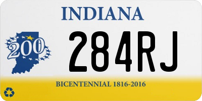 IN license plate 284RJ