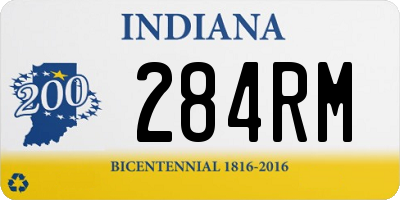 IN license plate 284RM