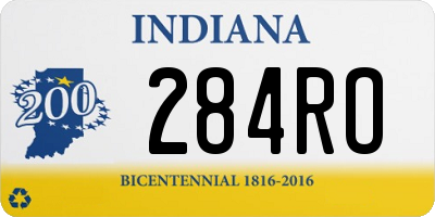 IN license plate 284RO