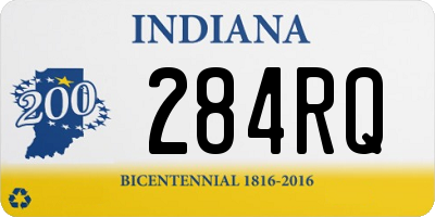 IN license plate 284RQ