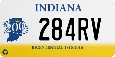 IN license plate 284RV