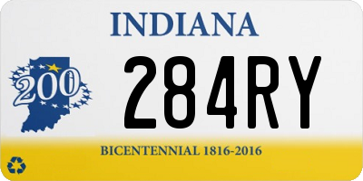 IN license plate 284RY