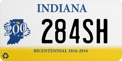 IN license plate 284SH