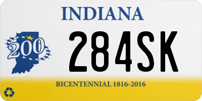 IN license plate 284SK