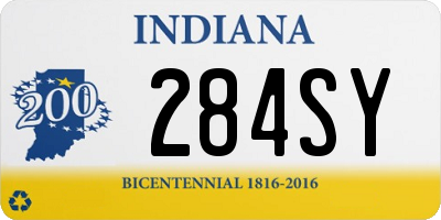 IN license plate 284SY