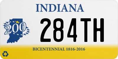 IN license plate 284TH