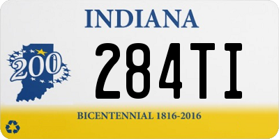 IN license plate 284TI