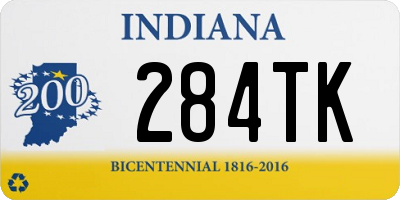 IN license plate 284TK