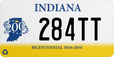 IN license plate 284TT