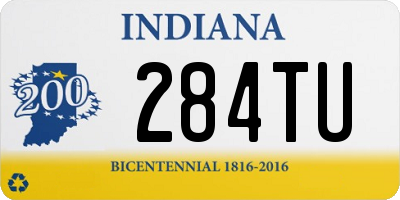 IN license plate 284TU