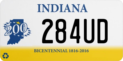 IN license plate 284UD