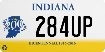 IN license plate 284UP