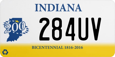 IN license plate 284UV