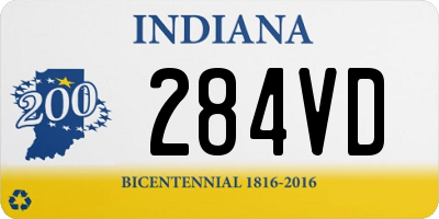 IN license plate 284VD