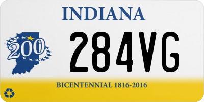 IN license plate 284VG