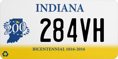 IN license plate 284VH