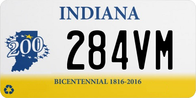 IN license plate 284VM