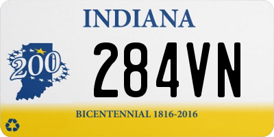 IN license plate 284VN