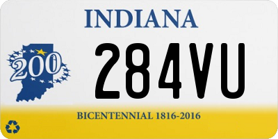 IN license plate 284VU