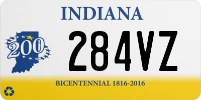 IN license plate 284VZ