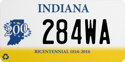 IN license plate 284WA