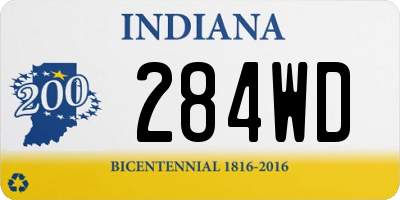 IN license plate 284WD