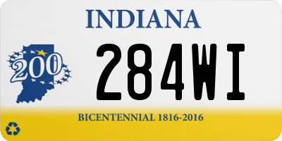 IN license plate 284WI