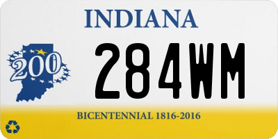 IN license plate 284WM