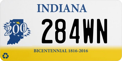 IN license plate 284WN