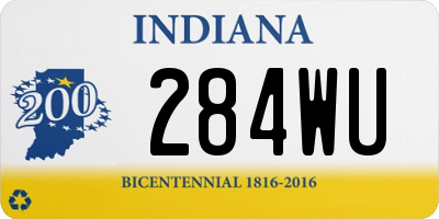 IN license plate 284WU