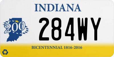 IN license plate 284WY