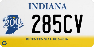 IN license plate 285CV