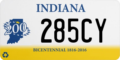 IN license plate 285CY