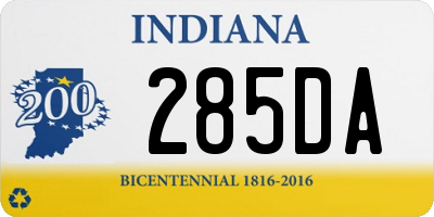 IN license plate 285DA