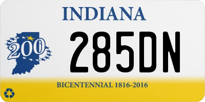 IN license plate 285DN