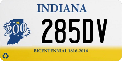 IN license plate 285DV