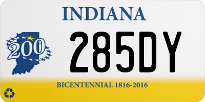 IN license plate 285DY