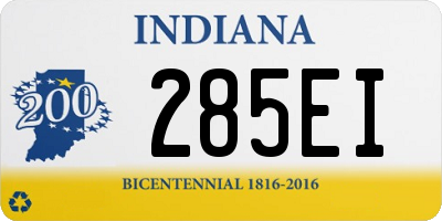 IN license plate 285EI