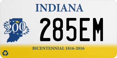 IN license plate 285EM